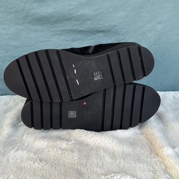 NWOT Eileen Fisher Tinker Womens Size 11 Black Suede Wedge Ankle Bootie - Picture 5 of 8